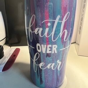 Hogg Brand Stainless Steel color dumping tumbler 20 oz Faith over Fear